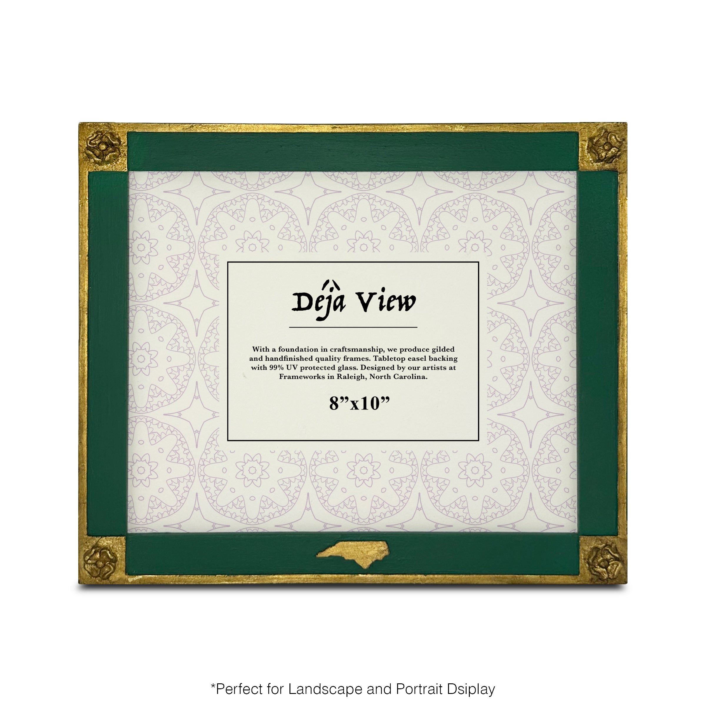 Front of Green Gilded Frame